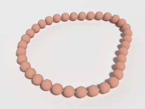 low poly cartoon bracelet Modelo 3D