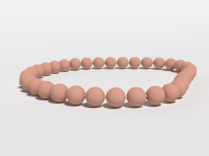 low poly cartoon bracelet Modelo 3D