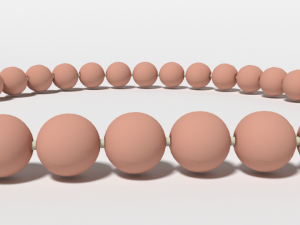 low poly cartoon bracelet Modelo 3D