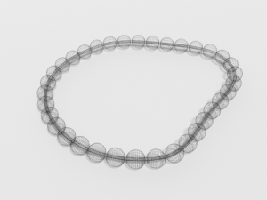 low poly cartoon bracelet Modelo 3D