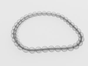 low poly cartoon bracelet Modelo 3D