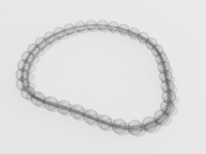 low poly cartoon bracelet Modelo 3D