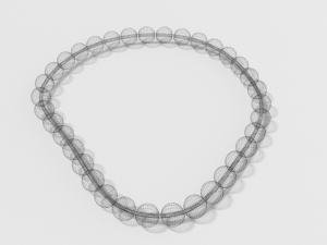 low poly cartoon bracelet Modelo 3D