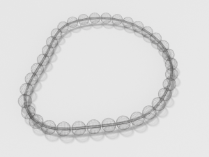low poly cartoon bracelet Modelo 3D