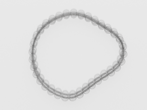 low poly cartoon bracelet Modelo 3D