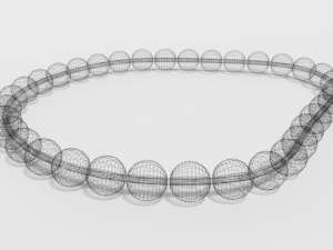 low poly cartoon bracelet Modelo 3D