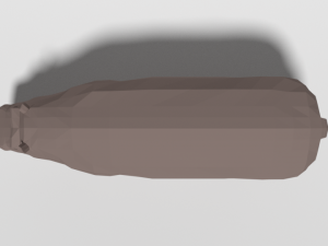 low poly cartoon hippopotamus Modelo 3D
