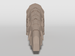 low poly cartoon pangolin 3D मॉडल