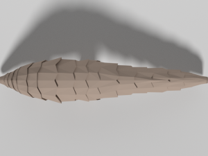 low poly cartoon pangolin 3D मॉडल