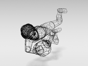low poly goalkeeper kid 3Dモデル