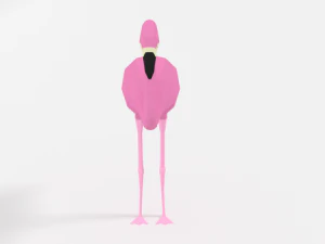 pacchetto di uccelli esotici cartoon low poly Modello 3D