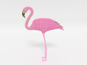 low poly cartoon exotic birds pack Modello 3D