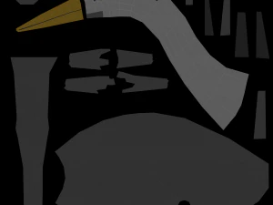 pacchetto di uccelli esotici cartoon low poly Modello 3D