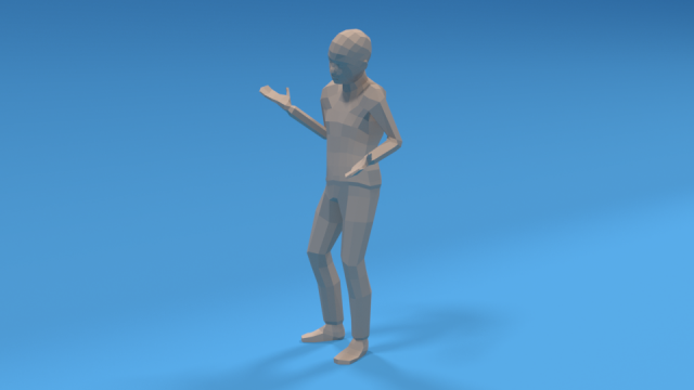 low poly kid whatever pose Modello 3D .c4d .max .obj .3ds .fbx .stl .blend 