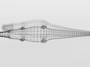 low poly cartoon crocodile 3D Model