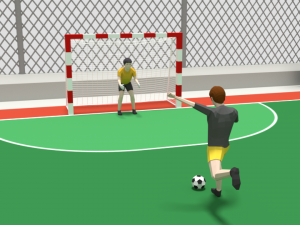 cartoon street football court 3D Model