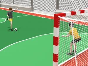 cartoon street football court 3D Model