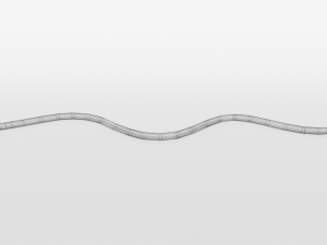 low poly cartoon coral snake Modèle 3D