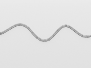 low poly cartoon coral snake Modèle 3D