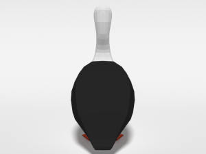 low poly cartoon pelican Modelo 3D