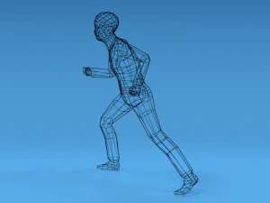 combat d'enfants low poly Modèle 3D