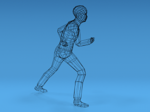 low poly kid fighting 3D 模型