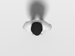 cartoon man with medical mask 3D 모델
