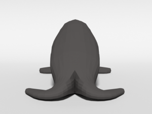 low poly cartoon walrus 3Dモデル