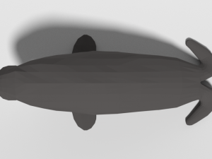 low poly cartoon walrus 3Dモデル