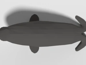 low poly cartoon walrus 3D Model