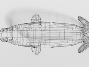 low poly cartoon walrus 3Dモデル