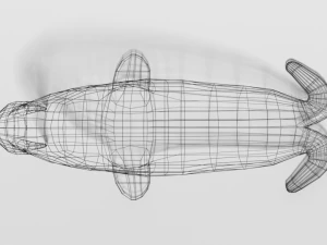 low poly cartoon walrus 3D Model