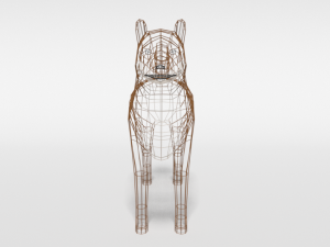 low poly cartoon shiba inu dog 3D 模型