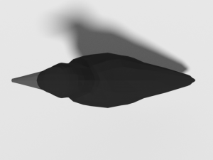 low poly cartoon crow Modèle 3D
