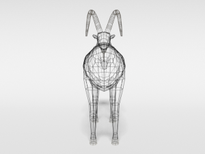 low poly cartoon cretan wild goat kri-kri 3D 模型