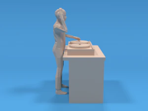 low poly dj kid 3D Model