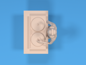 low poly dj kid Modèle 3D