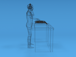 low poly dj kid Modèle 3D