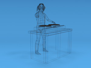 low poly dj kid Modèle 3D