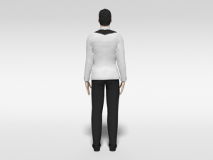 low poly man in suit 3D Model