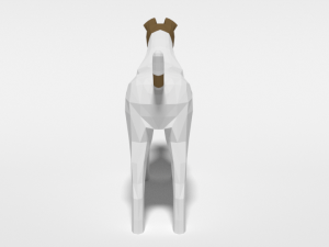 low poly cartoon jack russell terrier dog 3Dモデル