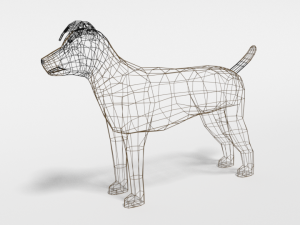low poly cartoon jack russell terrier dog 3Dモデル
