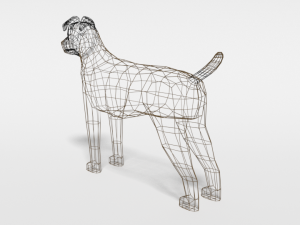 low poly cartoon jack russell terrier dog 3Dモデル