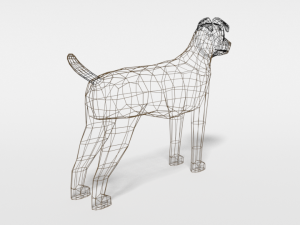 low poly cartoon jack russell terrier dog 3Dモデル
