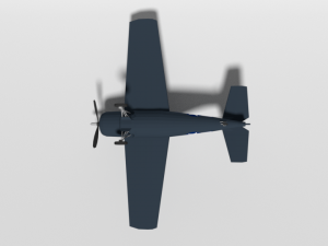 low poly cartoon grumman fm-2 wildcat wwii airplane 3D 모델