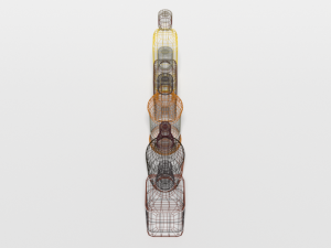 low poly cartoon whisky bottles Modelo 3D