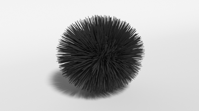 cartoon sea urchin free 3D Model .c4d .max .obj .3ds .fbx .stl .blend 