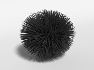cartoon sea urchin free 3D Модель