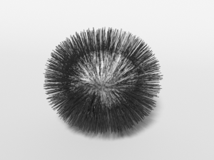 cartoon sea urchin free 3D Model
