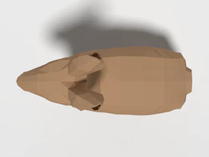 low poly cartoon rabbit 3D Model